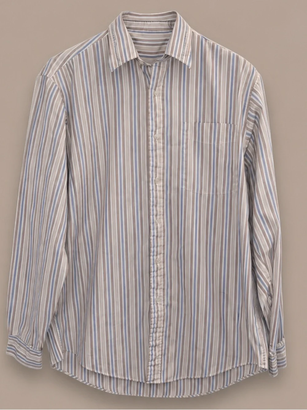 Vintage 90s J. Crew Stripe Button Down Shirt, sz 16-35